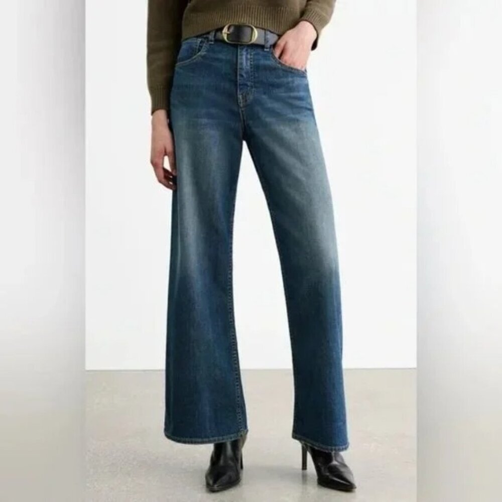 Nili Lotan Marlene Jeans Classic Wash Blue Size 27